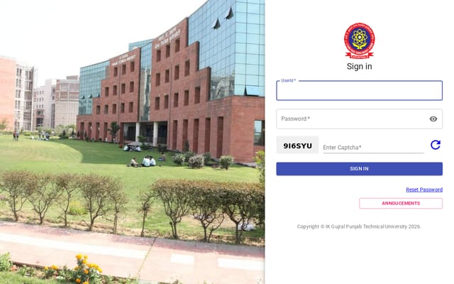 Screenshot of ptuexam.com