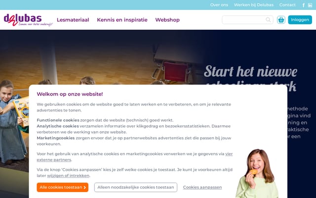 Screenshot of delubas.nl