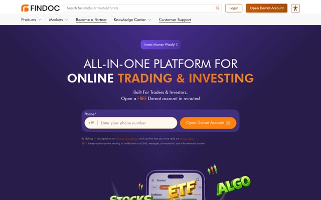Screenshot of findoc.com