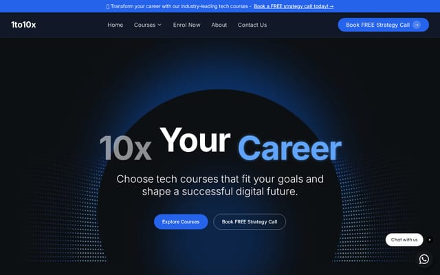 Screenshot of 1to10x.com