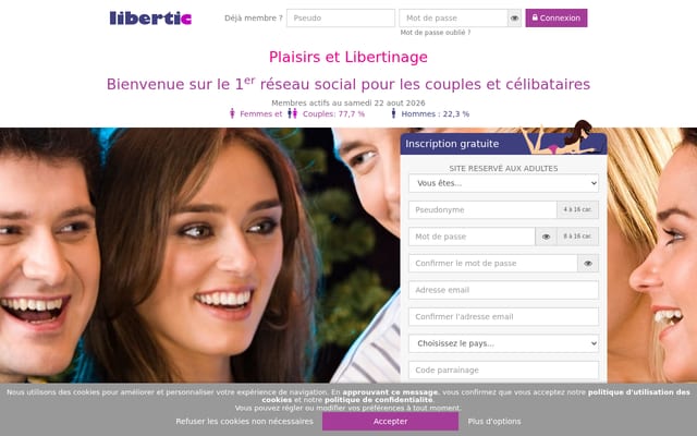 Screenshot of libertic.com