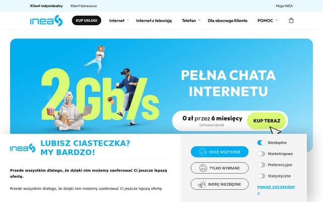 Screenshot of inea.pl