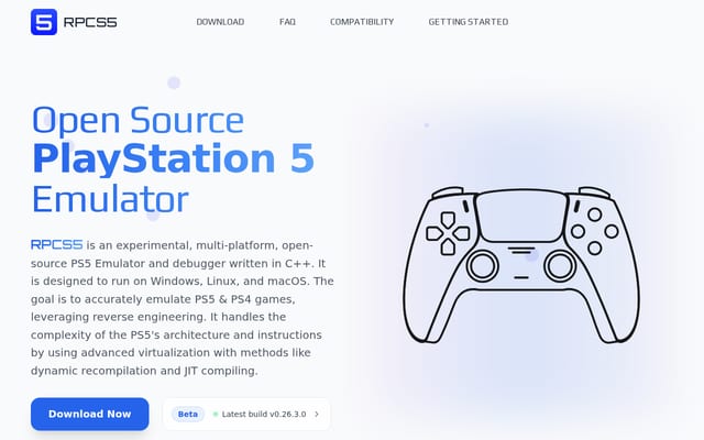 Screenshot of rpcs5.com