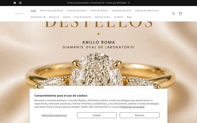 Screenshot of bodhana.com.mx