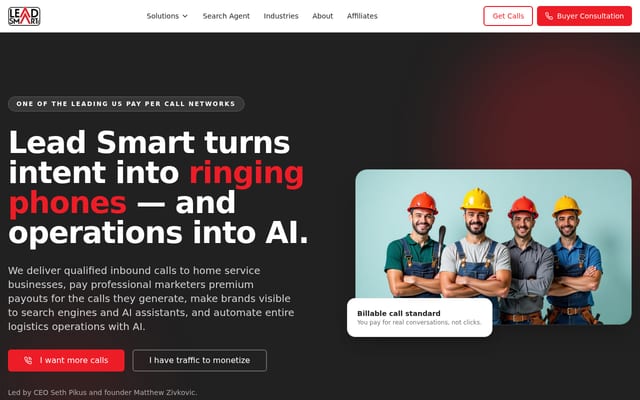 Screenshot of leadsmartinc.com