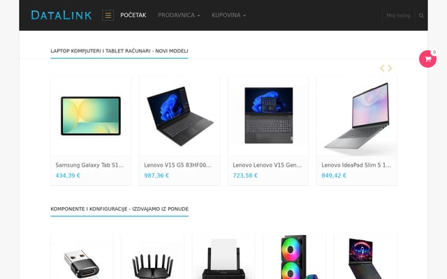 Screenshot of datalink.me