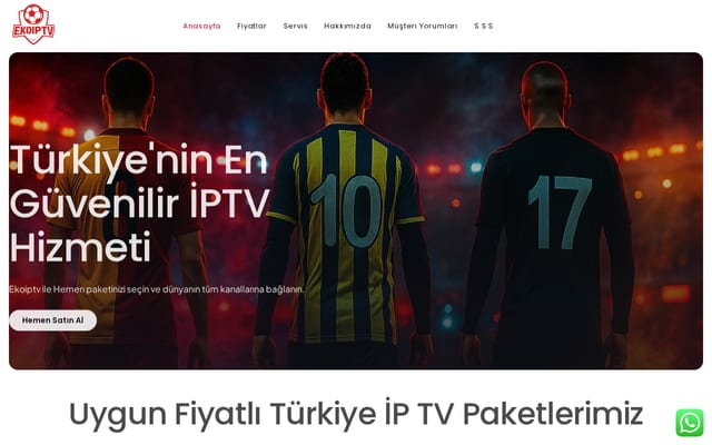 Screenshot of ekoiptv.com