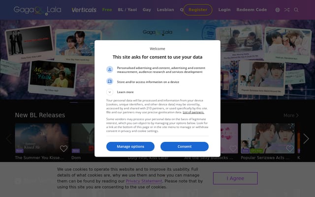 Screenshot of gagaoolala.com