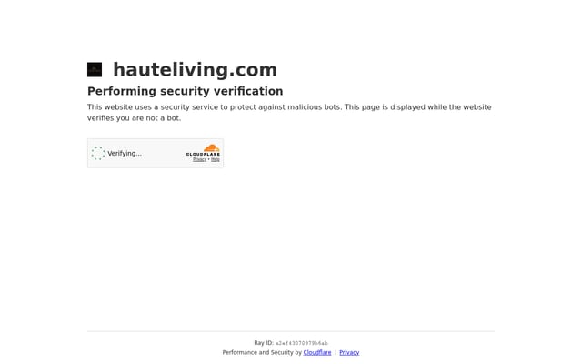 Screenshot of hauteliving.com