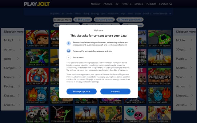 Screenshot of playjolt.com