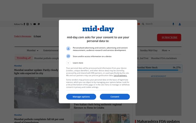 Screenshot of mid-day.com
