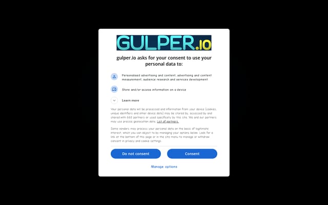 Screenshot of gulper.io