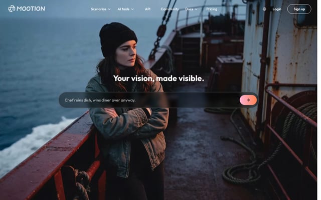 Screenshot of mootion.com