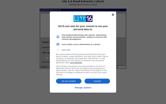 Screenshot of lite16.com