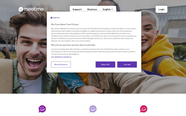 Screenshot of meetme.com