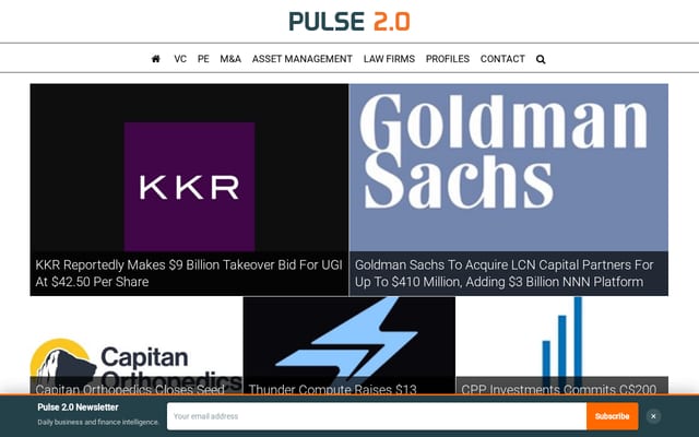 Screenshot of pulse2.com