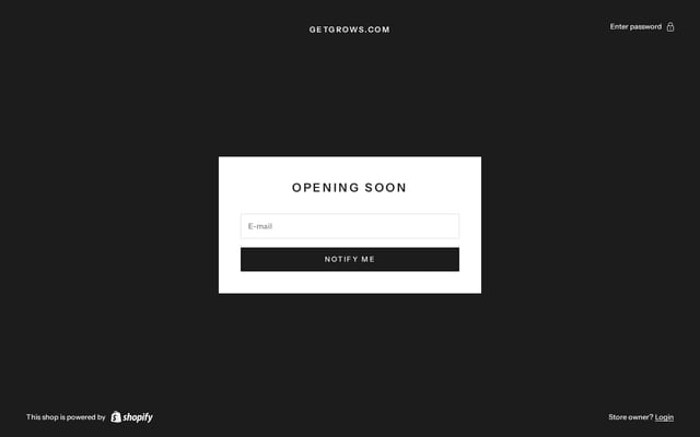 Screenshot of getgrows.com