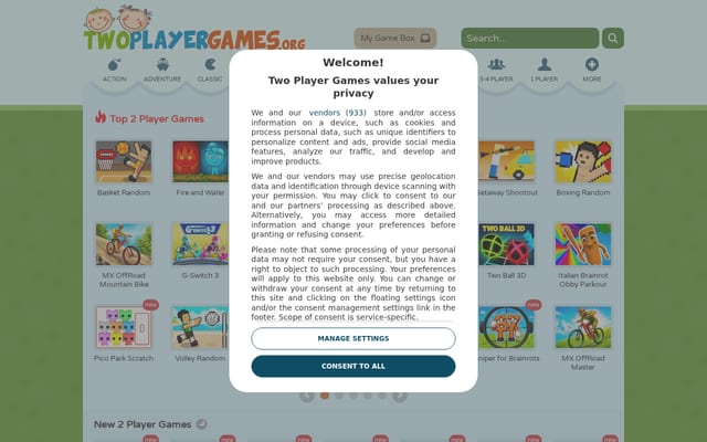 Screenshot of twoplayergames.org