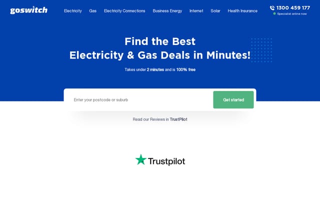 Screenshot of goswitch.com.au