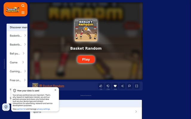 Screenshot of basketrandom.io