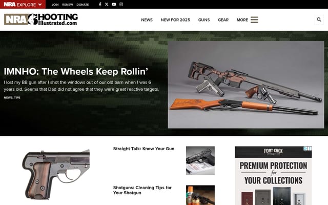 Screenshot of shootingillustrated.com