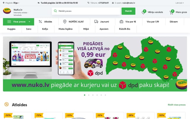 Screenshot of nuko.lv