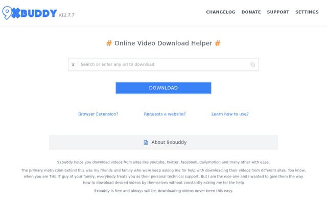 Screenshot of 9xbuddy.in