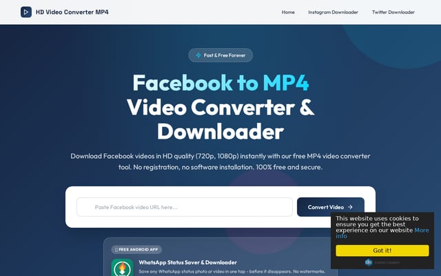 Screenshot of video-converter-mp4.com
