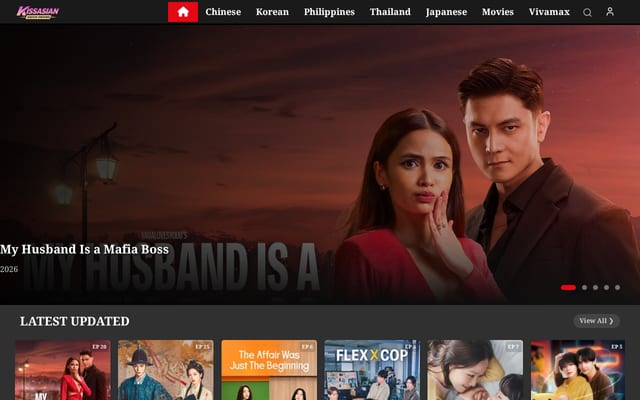 Screenshot of kissasian.bz