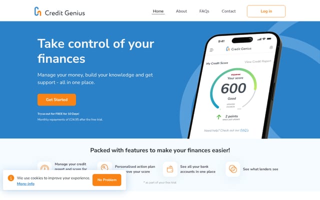 Screenshot of creditgenius.co.uk