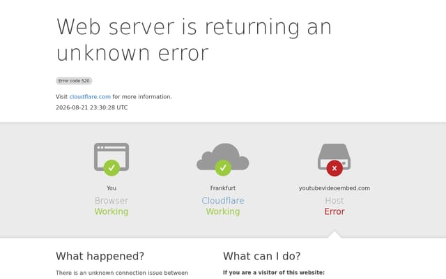 Screenshot of youtubevideoembed.com