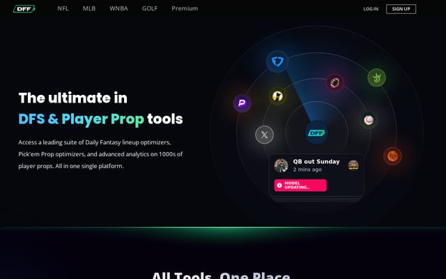 Screenshot of dailyfantasyfuel.com