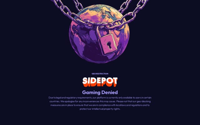 Screenshot of sidepot.us