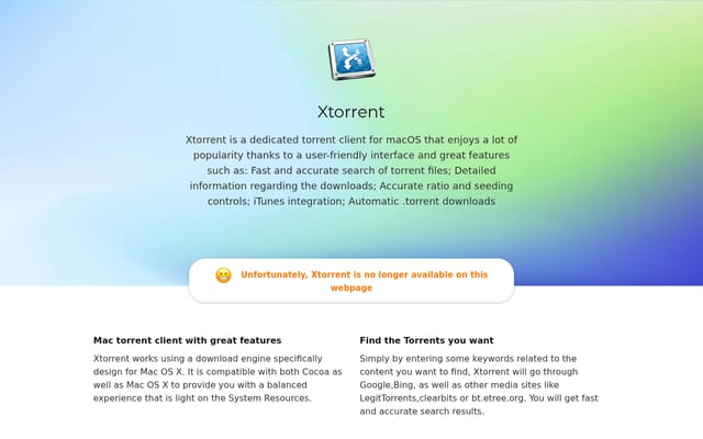 Screenshot of xtorrentp2p.com