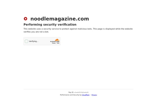 Screenshot of noodlemagazine.com