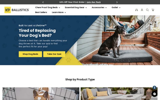 Screenshot of k9ballistics.com