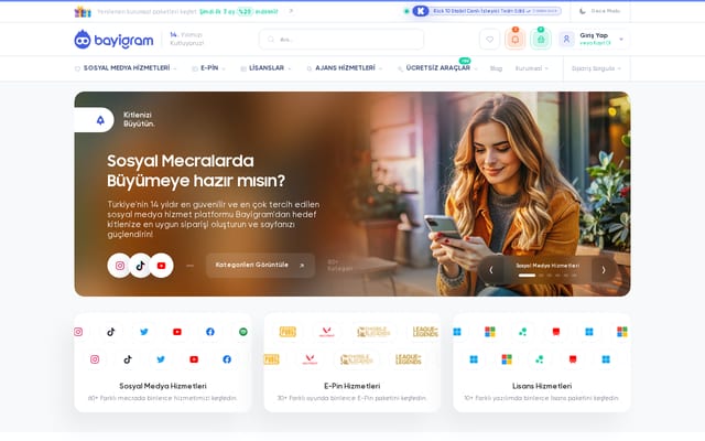 Screenshot of bayigram.com