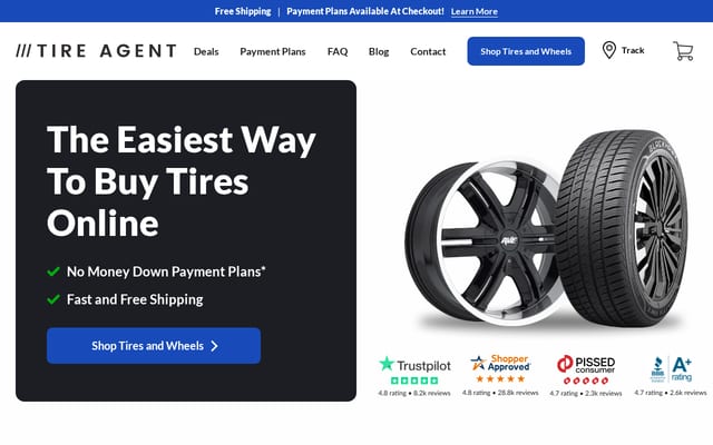Screenshot of tireagent.com