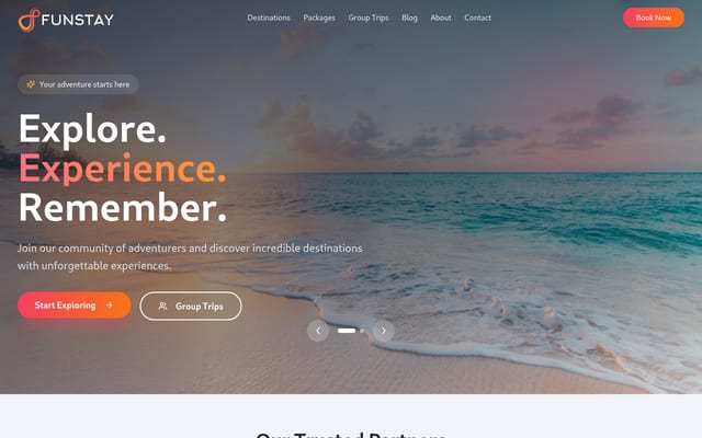 Screenshot of funstay.in