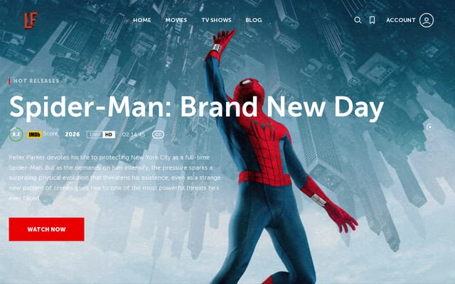 Screenshot of lcflix.com