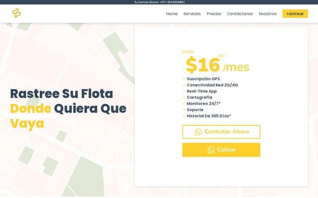 Screenshot of rastree.com