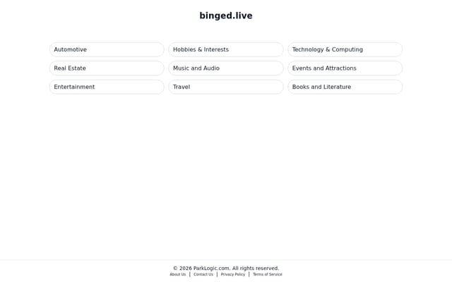 Screenshot of binged.live