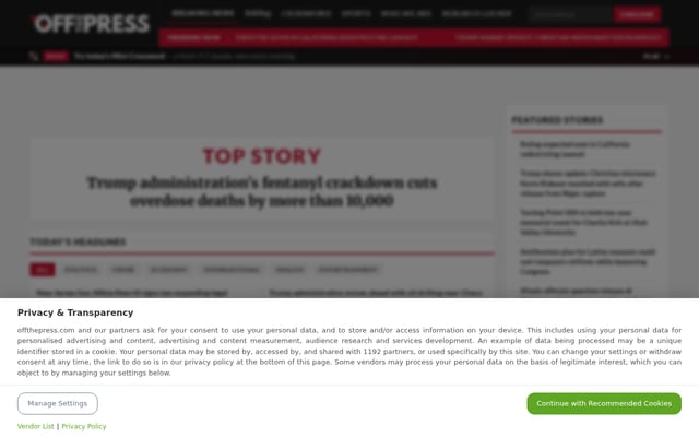 Screenshot of offthepress.com