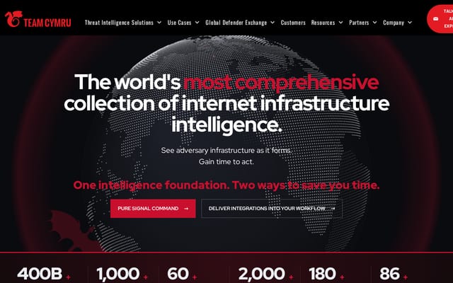 Screenshot of team-cymru.org