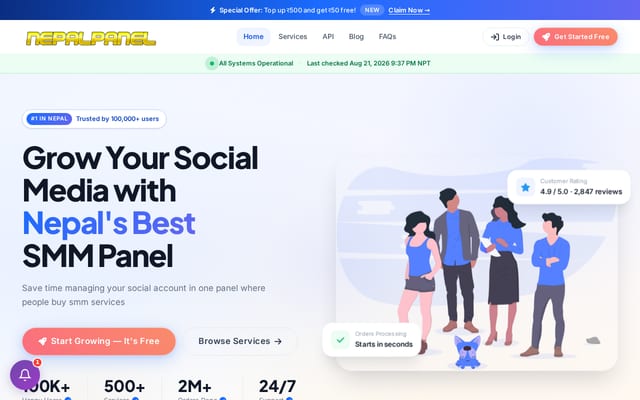 Screenshot of nepalpanel.com