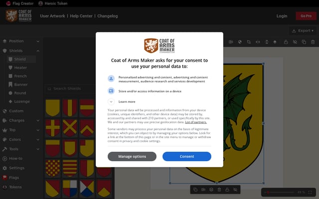 Screenshot of coamaker.com