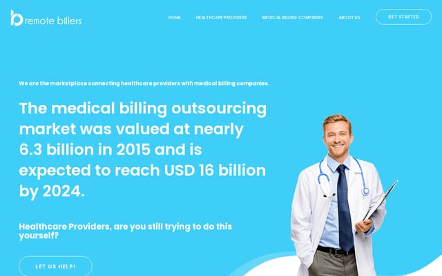 Screenshot of remotebillers.com