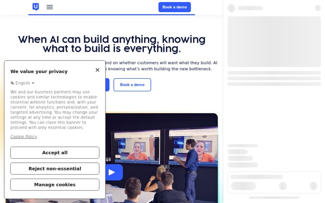 Screenshot of usertesting.com