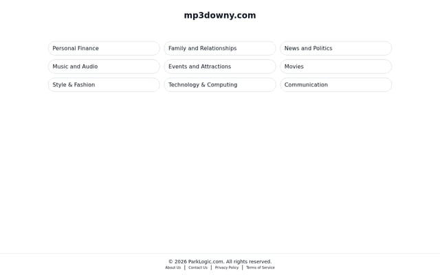 Screenshot of mp3downy.com