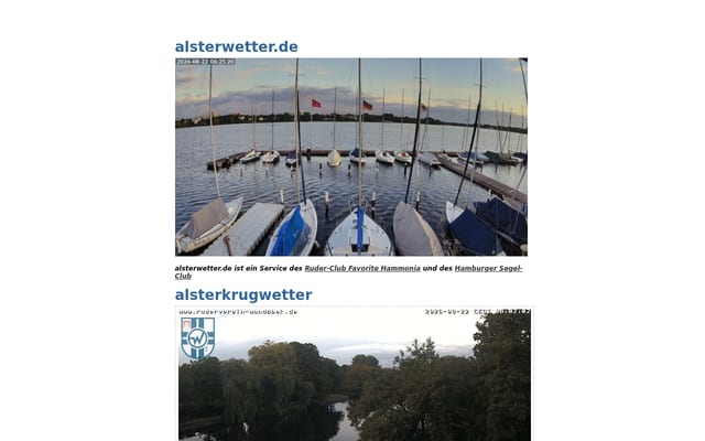 Screenshot of alsterwetter.de